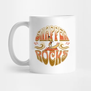 Snapper Rocks, Queensland Australia Distressed Vintage Graphic Mug